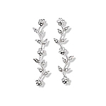 Vintage CZ Vine Long Earrings
